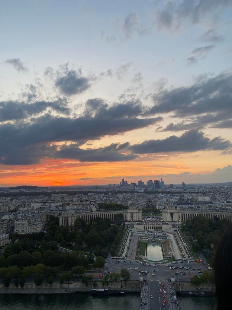 The stunning view from the Eiffel Tower